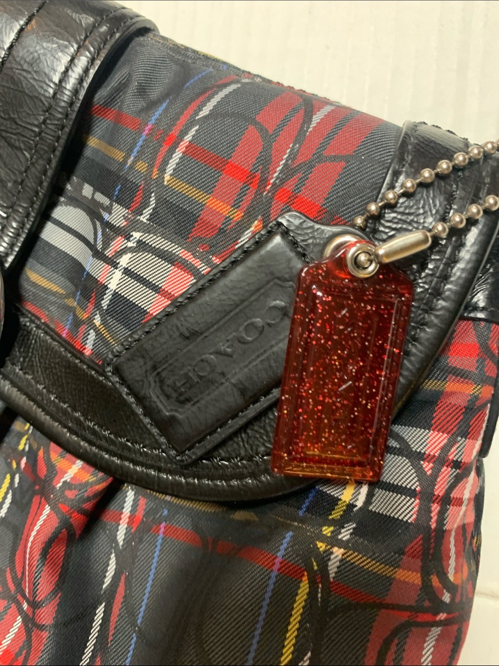 Coach Vintage Y2K Soho Flap Shoulder Bag Tartan Plaid F15485 - Picture 8 of 13